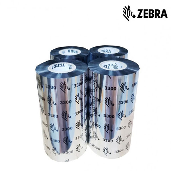 Picture of 12 x Zebra 2300 Wax Ribbons - 84mm x 74M - Thermal Tranfer